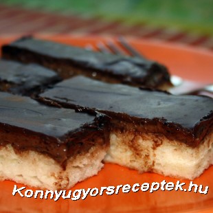 Csokoládés-kókuszos szelet
