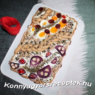 Sajtkrémes focaccia Sajtkrémes focaccia