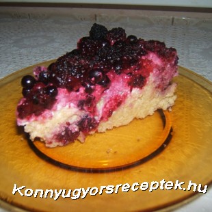 Gyümölcsös-túrós kölestorta Gyümölcsös-túrós kölestorta