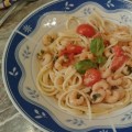 Garnélás spagetti 