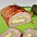Baconbe tekert sajtos Stefánia