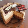Kávé-csoki mousse torta